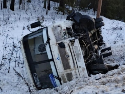 Во Владимирской области автобус с пассажирами попал в ДТП